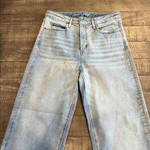 Old Navy Light Blue extra high rise sky hi wide leg